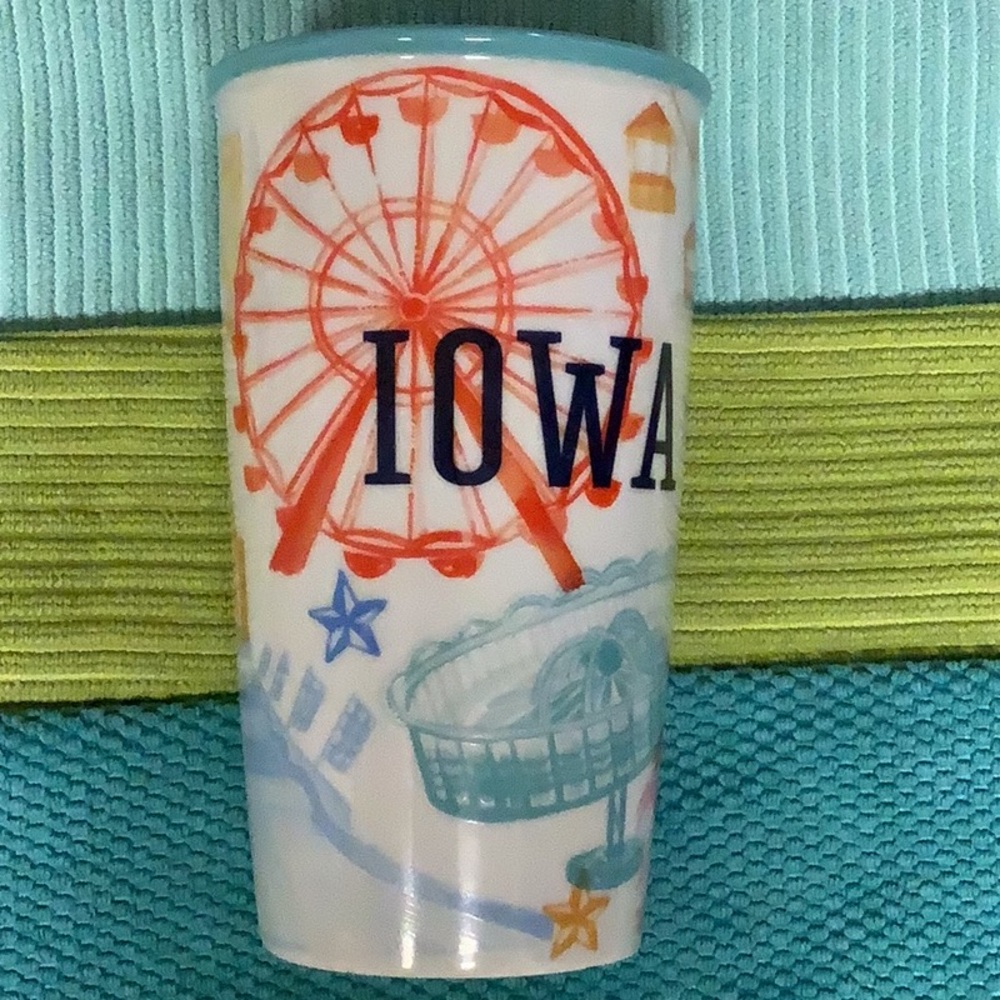 *RARE* STARBUCKS Iowa State Fair Ceramic Tumbler